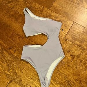 Medium light purple SHEIN one piece bathing suit